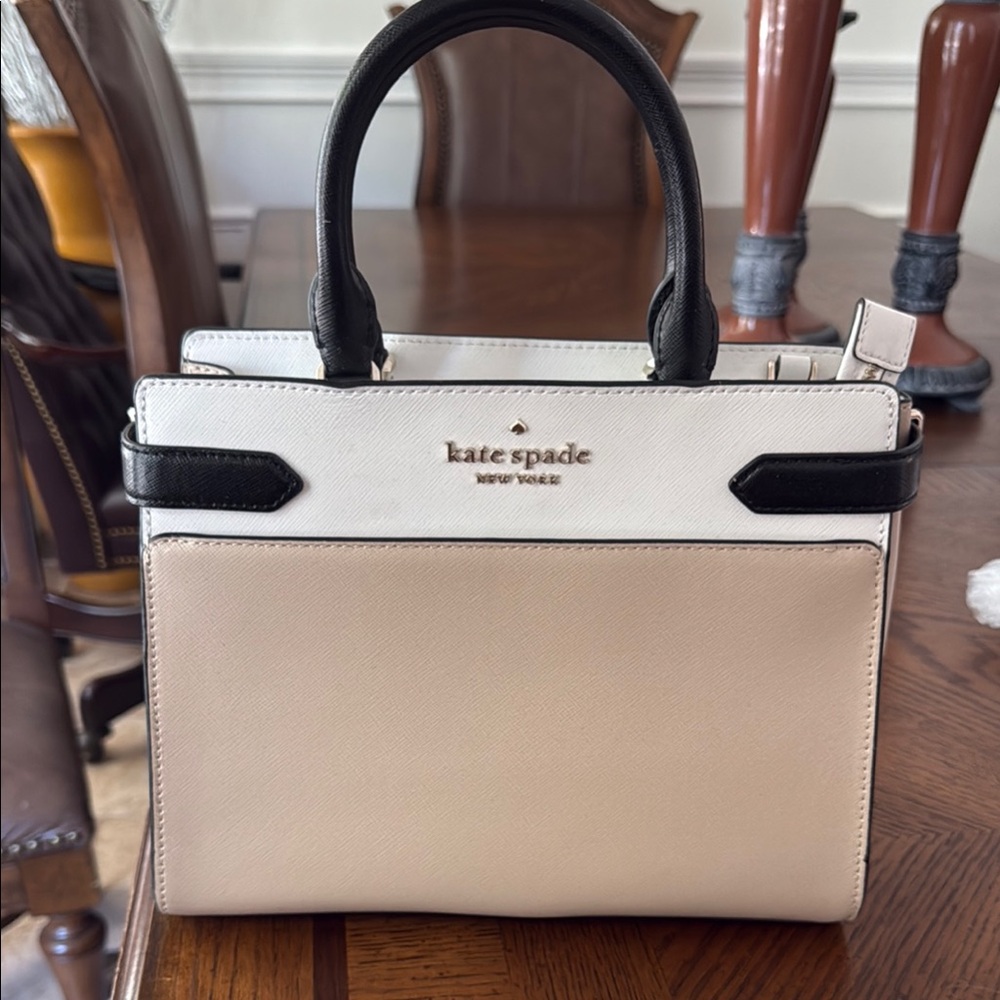 kate spade Cream and Black with Structured Design